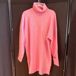 & Other Stories Vibrant Pink Cowl Neck Sweater